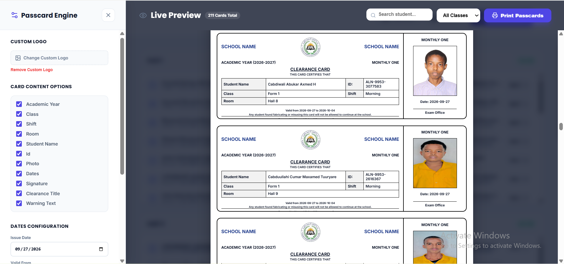 Report Cards